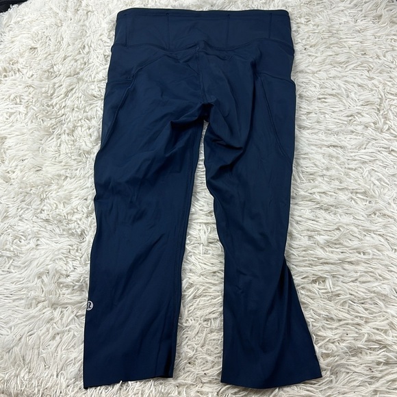 Lululemon Fast & Free Crop II *Nulux 19" True Navy - Picture 5 of 6